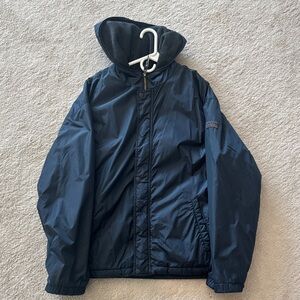Men's Navy Hooded Jacket